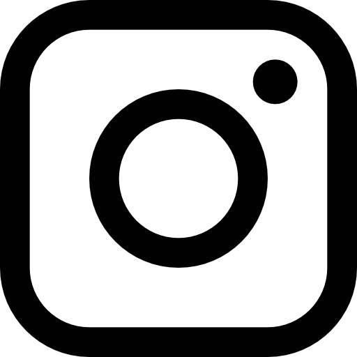 the instagram logo as a black icon